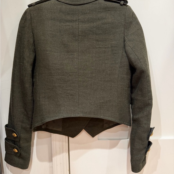 Smythe Dark Olive Double-Breasted Bomber Jacket - Picture 3 of 3